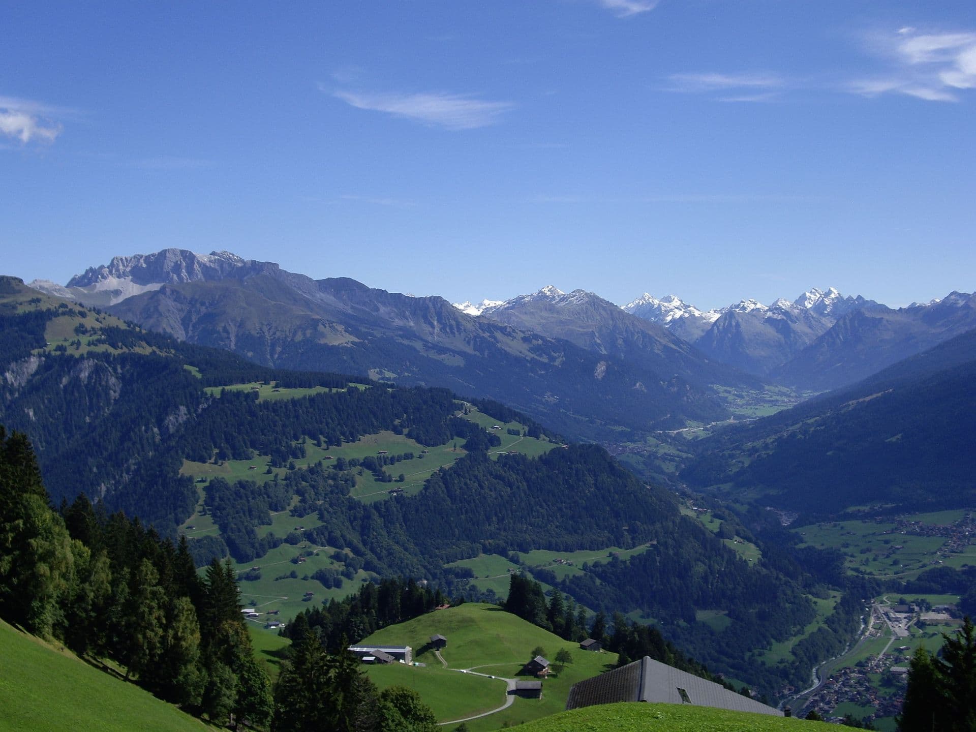 Ein Bild der Prättigau Landschaft 